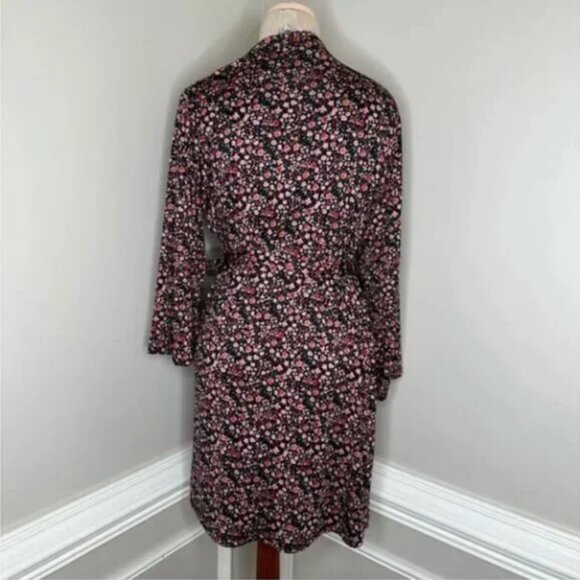Nanette Lepore Calico Floral Print Lightweight Robe Size Medium - Picture 2 of 9